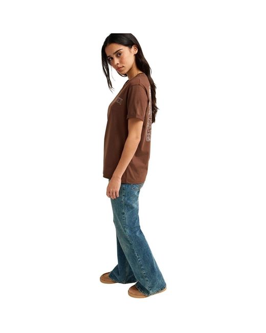 T-shirt Oceanregular Roxy en coloris Brown