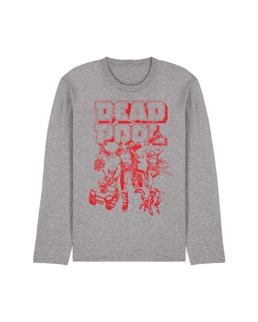 T-Shirt Corps Attack Deadpool en coloris Gray