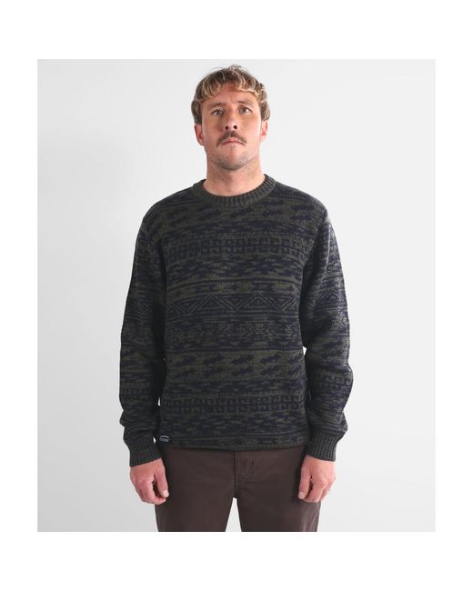 Pull Pull Jacquard Lineup Oxbow pour homme en coloris Blue