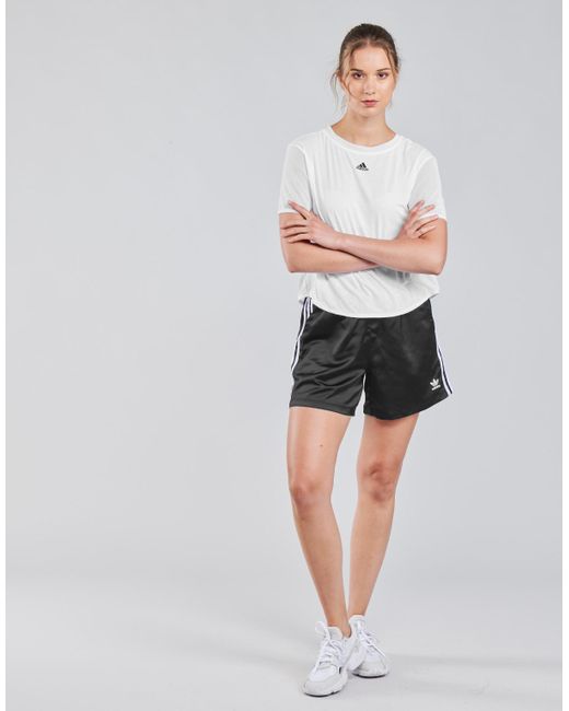 adidas Korte Broek Satin Shorts in het Zwart - Bespaar 4% - Lyst