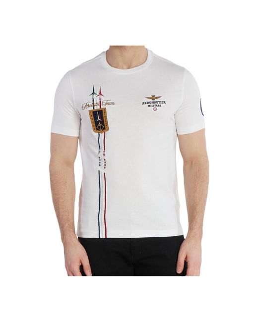 T-shirt TS2231J592 Aeronautica Militare pour homme en coloris White