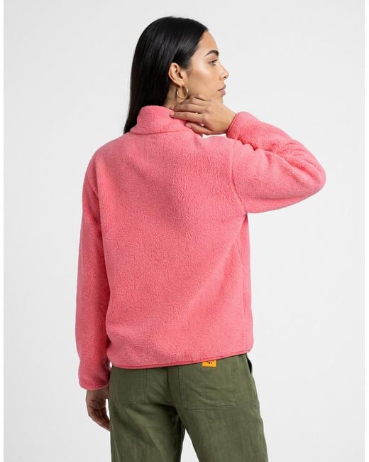 ONLY Pink Fleecepullover Onleva Teddy