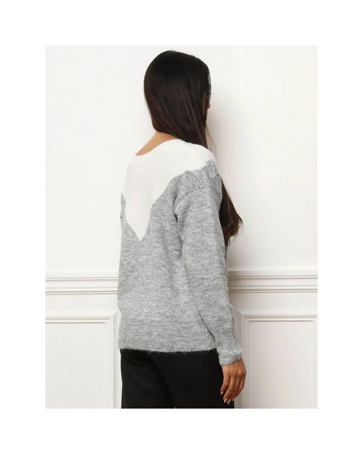 Pull Pulls Pour Femme La Modeuse en coloris Gray