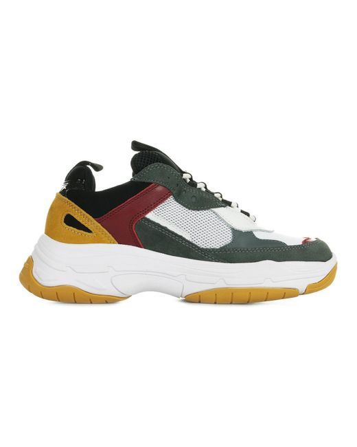 Calvin Klein Marvin Sneakers Met Mesh Vlak in het Wit | Lyst NL