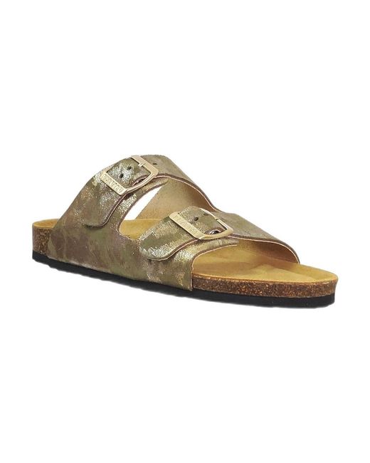 Mules Beta Plakton en coloris Green