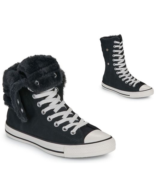 Sneakers Alte Chuck Taylor All Star Fold Over di Converse in Black