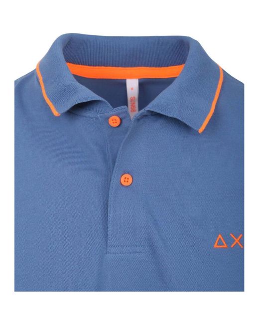 T-shirt Polo Petites Rayures Bleu Sun 68 pour homme en coloris Blue