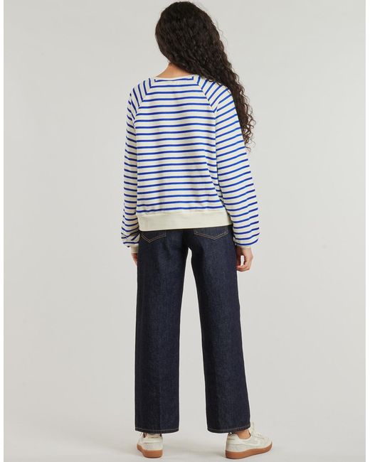 Pieces Sweaters Pcgreta Ls Emb in het Blue
