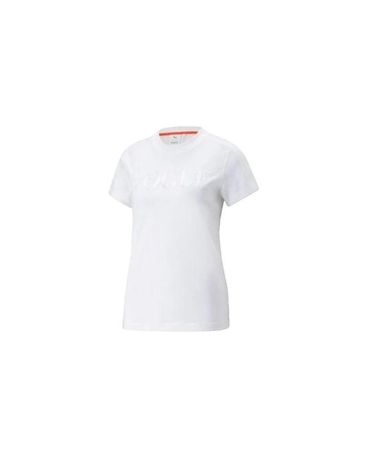 PUMA T-Shirt Korte Mouw T-Shirt Regular Tee in het White
