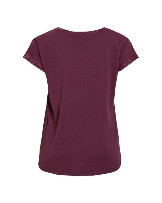 T-shirt Vila en coloris Purple