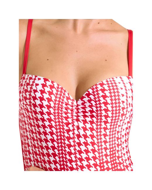 Maillots de bain Maillot de bain une pièce préformé Quito Lisca en coloris Red