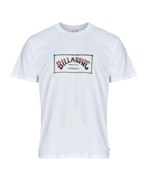 T-Shirt Arch Ss di Billabong in White da Uomo