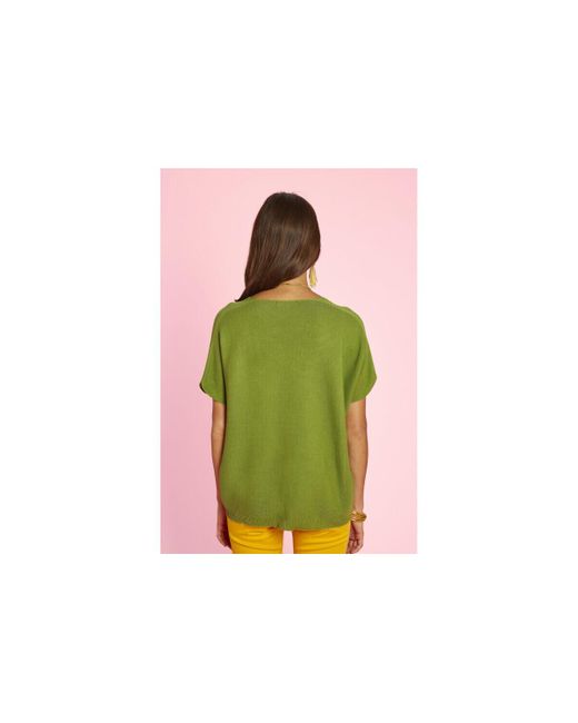 Pull Pull Manches Courtes Victoria ANTOINE & LILI en coloris Green