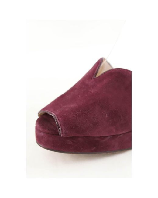 Sandales Talons en daim violets Kate Spade en coloris Purple
