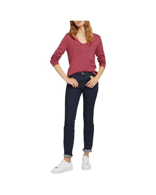 Pull 4451402 Tom Tailor en coloris Red