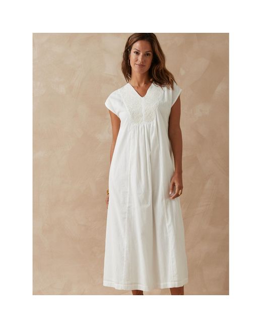 Robe by - Robe d'été voile de coton Daxon en coloris Natural
