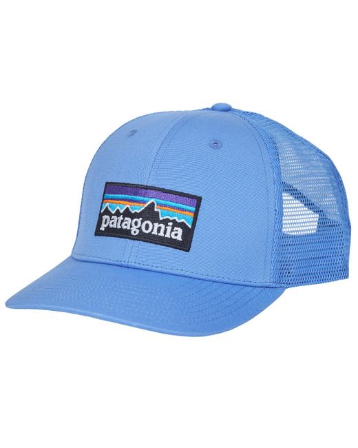 Patagonia Pet P-6 Logo Trucker Hat in het Blue voor heren