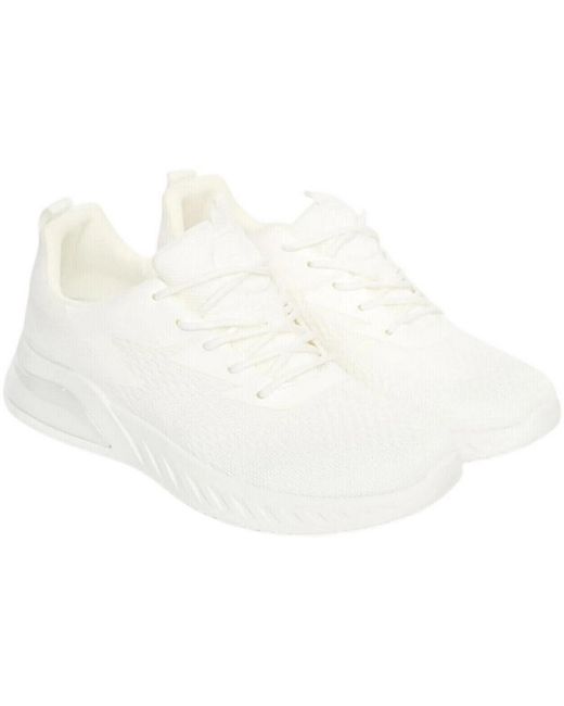 Baskets basses Earsdon Crosshatch pour homme en coloris White