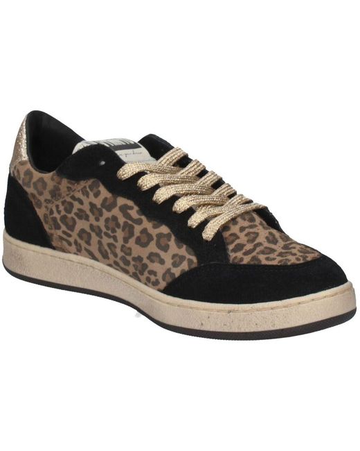 Baskets basses Vitamina en coloris Black