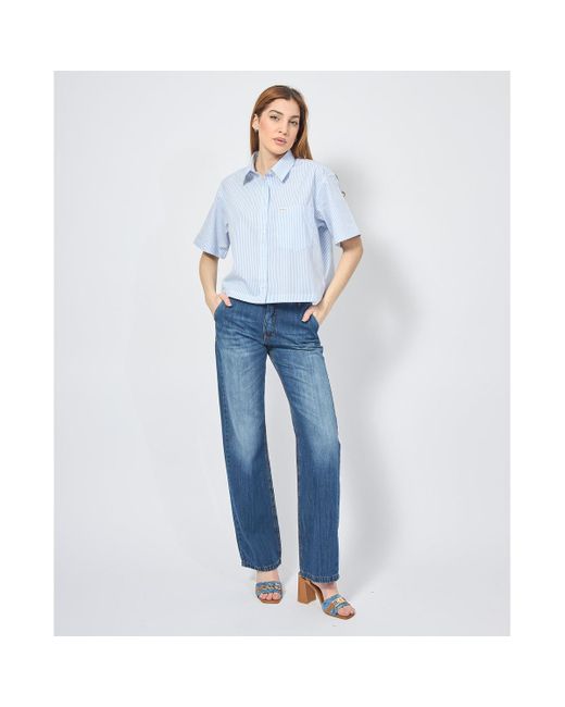 Chemise Chemise rayée à manches courtes Guess en coloris Blue