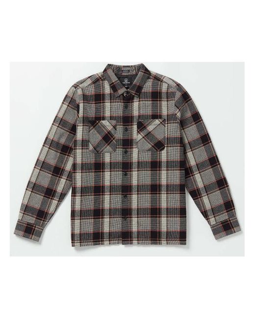 Chemise Camisa forrada Brickstone Lined Flannel - Dirty White Volcom pour homme en coloris Gray