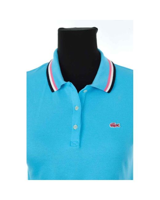 Robe courte Robe en coton Lacoste en coloris Blue