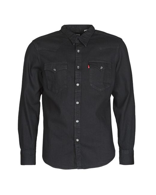Levi's Overhemd Lange Mouw Levis Barstow Western Standard in het Zwart voor  heren - Bespaar 10% - Lyst