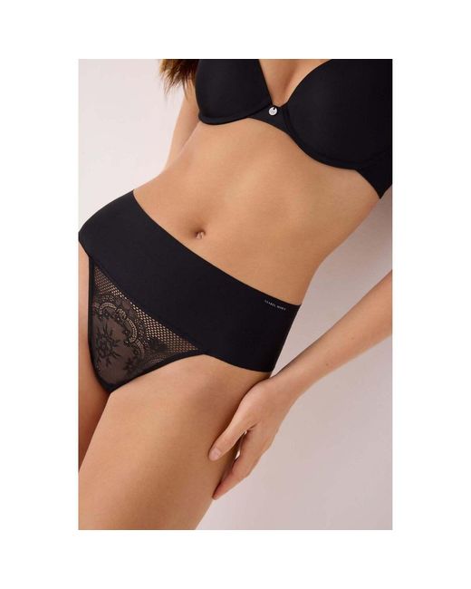Strings Précommande String Taille Haute Ysabel Mora en coloris Black