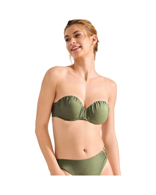 Maillots de bain Haut maillot de bain bandeau balconnet préformé IMPERIA Lisca en coloris Green