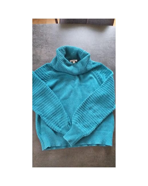 Pull Pull Col Roulé Esprit en coloris Blue