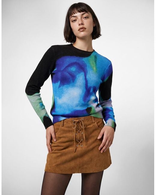 Desigual Trui Clouds Lacroix in het Blue