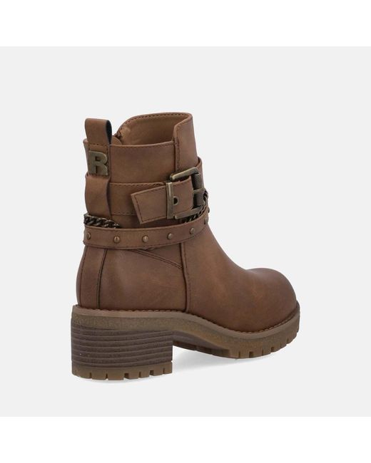 Bottines Tronchetto Tacco Refresh en coloris Brown