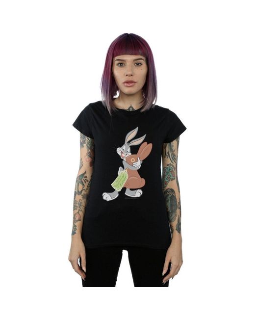 T-shirt Bugs Bunny Yummy Easter Dessins Animés en coloris Black