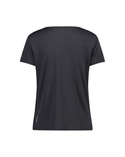T-shirt WOMAN T-SHIRT CMP en coloris Black