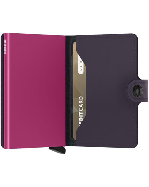 Portefeuille Miniwallet Matte Secrid pour homme en coloris Purple