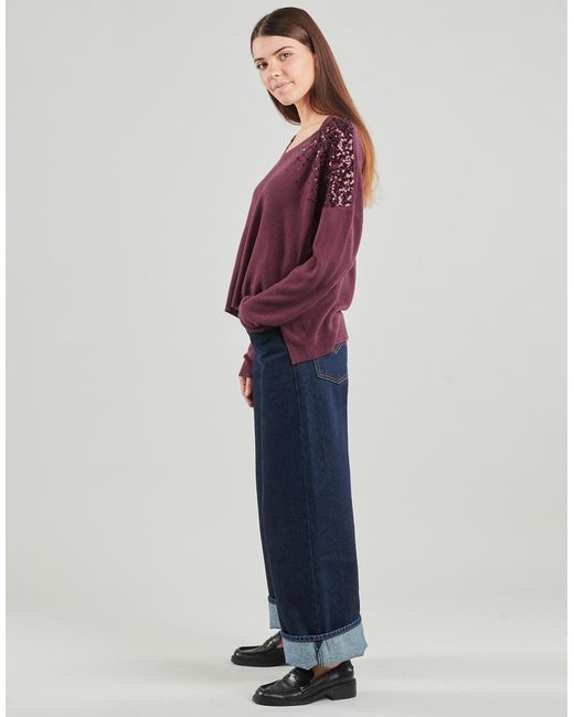 Pull Onlstarry Ls Sequin ONLY en coloris Purple