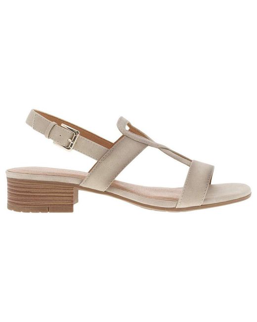 Sandales Nu-pieds - Ivoire Mustang en coloris Metallic