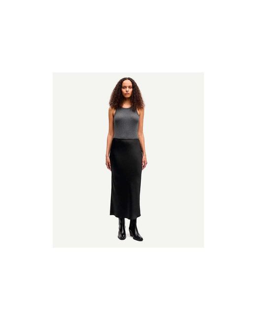 Jupes Midi Samsoe Saagneta Skirt Samsøe & Samsøe en coloris White