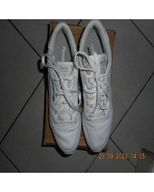 Baskets basses Basket cuir blanc Reebok en coloris Gray