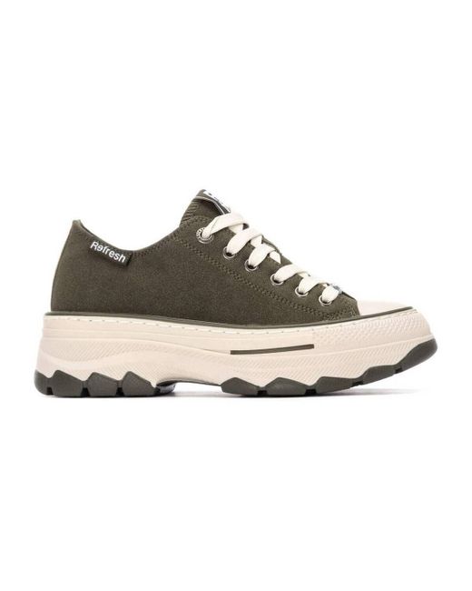 Baskets basses 17307903 Refresh en coloris Green