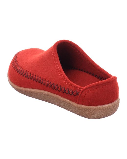 Chaussons Haflinger en coloris Red