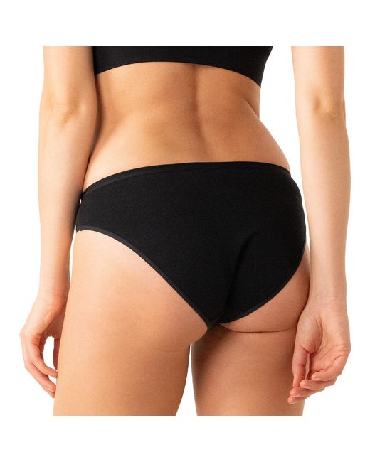 Culottes & Slips Culottes, Lot De 4, Ecopack Basic Athena en coloris Black