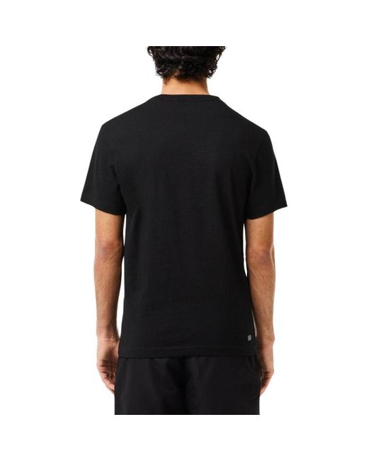 T-shirt Lacoste pour homme en coloris Black