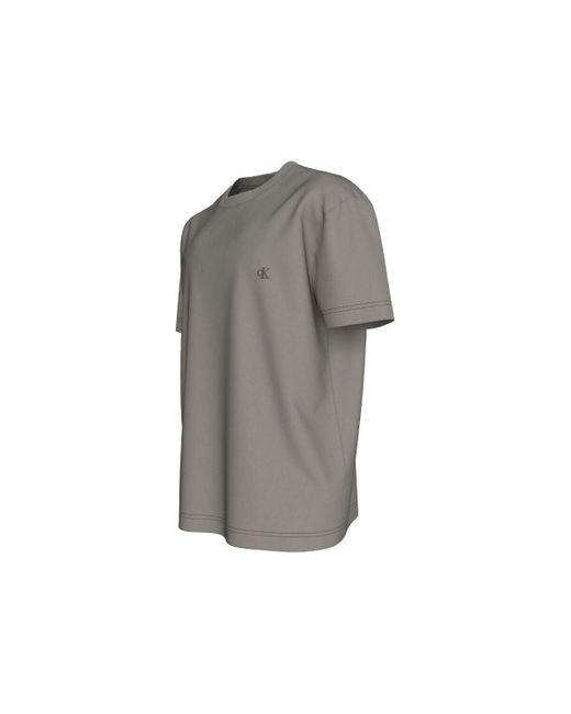 Calvin Klein T-Shirt Korte Mouw J30J327078 in het Gray voor heren