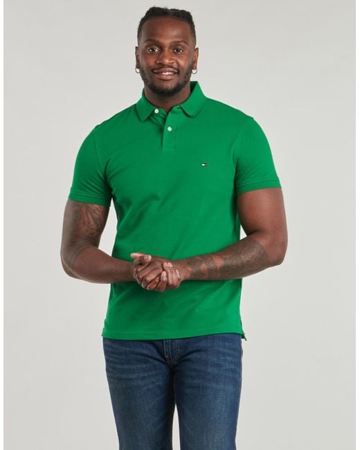 Tommy Hilfiger Polo Shirt Korte Mouw 1985 Regular Polo in het Green voor heren