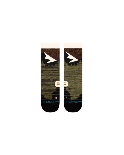 Chaussettes A458A24MID-OLV Stance pour homme en coloris Green