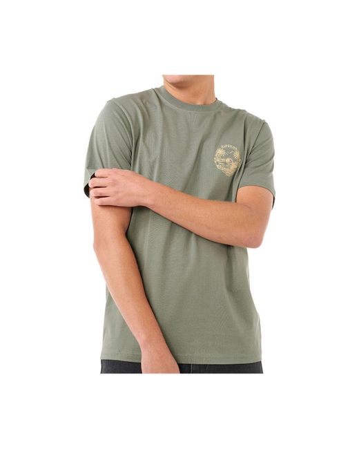 T-shirt SURF TRIP TEE Rip Curl pour homme en coloris Green