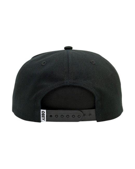 Casquette Lowercase 5 Panel Obey pour homme en coloris Black