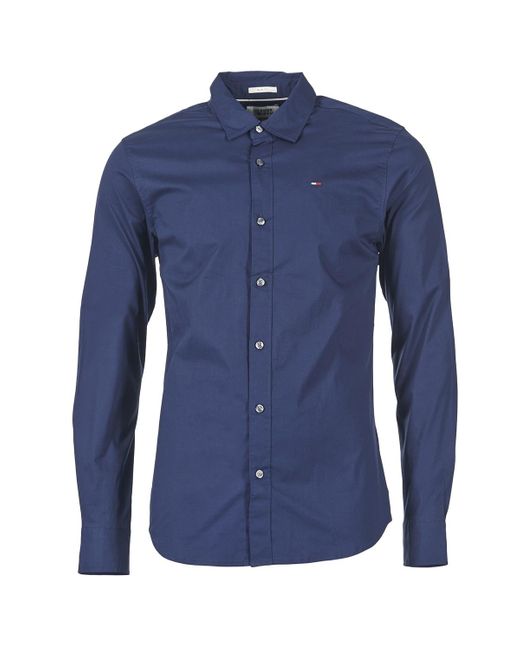Camicia A Maniche Lunghe Kantermi di Tommy Hilfiger in Blue da Uomo
