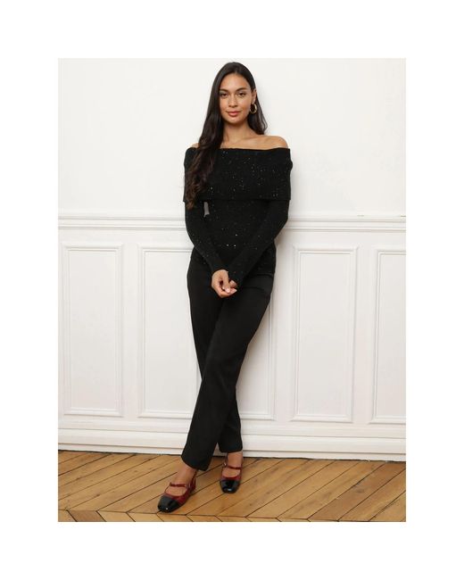Pull Pulls Pour Femme La Modeuse en coloris Black